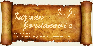 Kuzman Jordanović vizit kartica